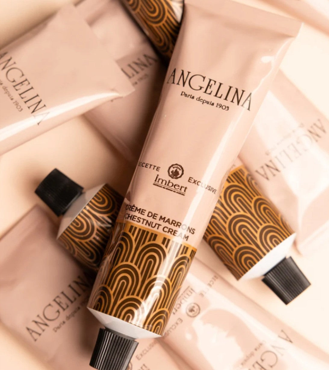 Angelina Paris Chestnut Jam – Rich & Creamy Spread (1 BOX / 40 Tubes)