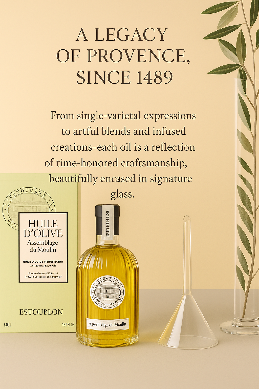 Estoublon - Extra Virgin Olive Oil - Salonenque (1 BOX / 6 Bottles)